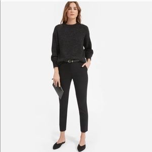 Everlane Alpaca Crew in Heather Black